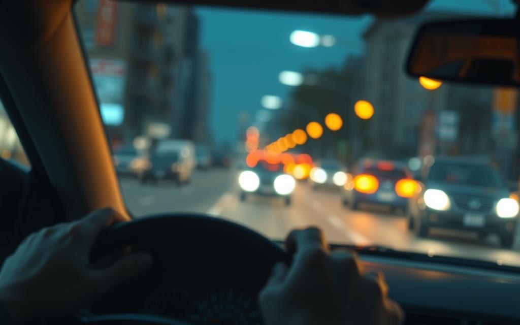 A Hyper-Realistic, Cinematic Image Of A Traffic Violation Duration Concept. The Foreground Features A Sharply Focused Speedometer Dial With A Needle Pointing To A Specific Time Duration. The Middle Ground Shows The Interior Of A Car, With A Blurred Driver'S Hands On The Steering Wheel And A Dimly Lit Dashboard. The Background Depicts A Blurred Urban Street Scene, With The Headlights Of Passing Vehicles Creating A Sense Of Motion And Urgency. The Lighting Is Dramatic, With Warm Tones In The Car'S Interior And Cooler, Blue-Tinted Streetlights Outside. The Entire Scene Is Composed With A Shallow Depth Of Field, Emphasizing The Speedometer As The Focal Point And Creating A Sense Of Depth And Atmosphere. A Hyper-Realistic, Cinematic Image Of A Traffic Violation Duration Concept. The Foreground Features A Sharply Focused Speedometer Dial With A Needle Pointing To A Specific Time Duration. The Middle Ground Shows The Interior Of A Car, With A Blurred Driver'S Hands On The Steering Wheel And A Dimly Lit Dashboard. The Background Depicts A Blurred Urban Street Scene, With The Headlights Of Passing Vehicles Creating A Sense Of Motion And Urgency. The Lighting Is Dramatic, With Warm Tones In The Car'S Interior And Cooler, Blue-Tinted Streetlights Outside. The Entire Scene Is Composed With A Shallow Depth Of Field, Emphasizing The Speedometer As The Focal Point And Creating A Sense Of Depth And Atmosphere.