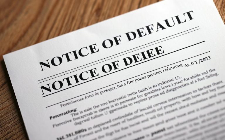 What Is A Notice Of Default